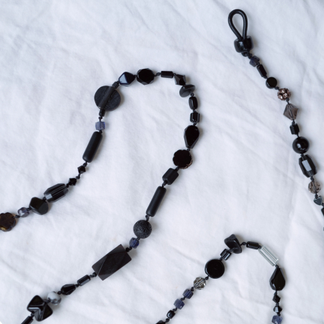 Glasses chain, black colorway